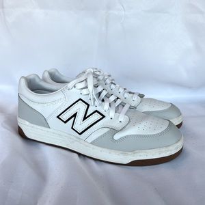 NEW BALANCE BB 480 LBS MEN'S SNEAKERS WHITE GREY GUM SOLE